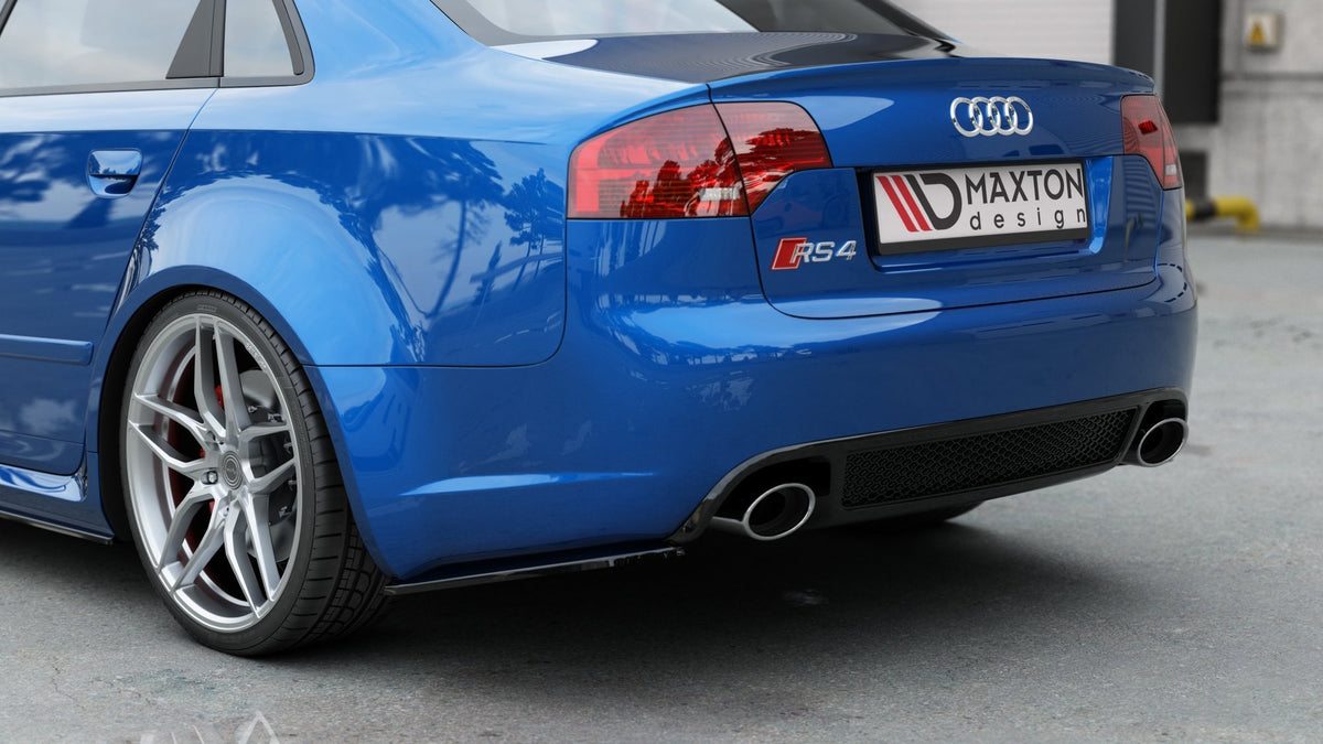 Rear Side Splitters V.1 suitable for Audi RS4 Sedan B7