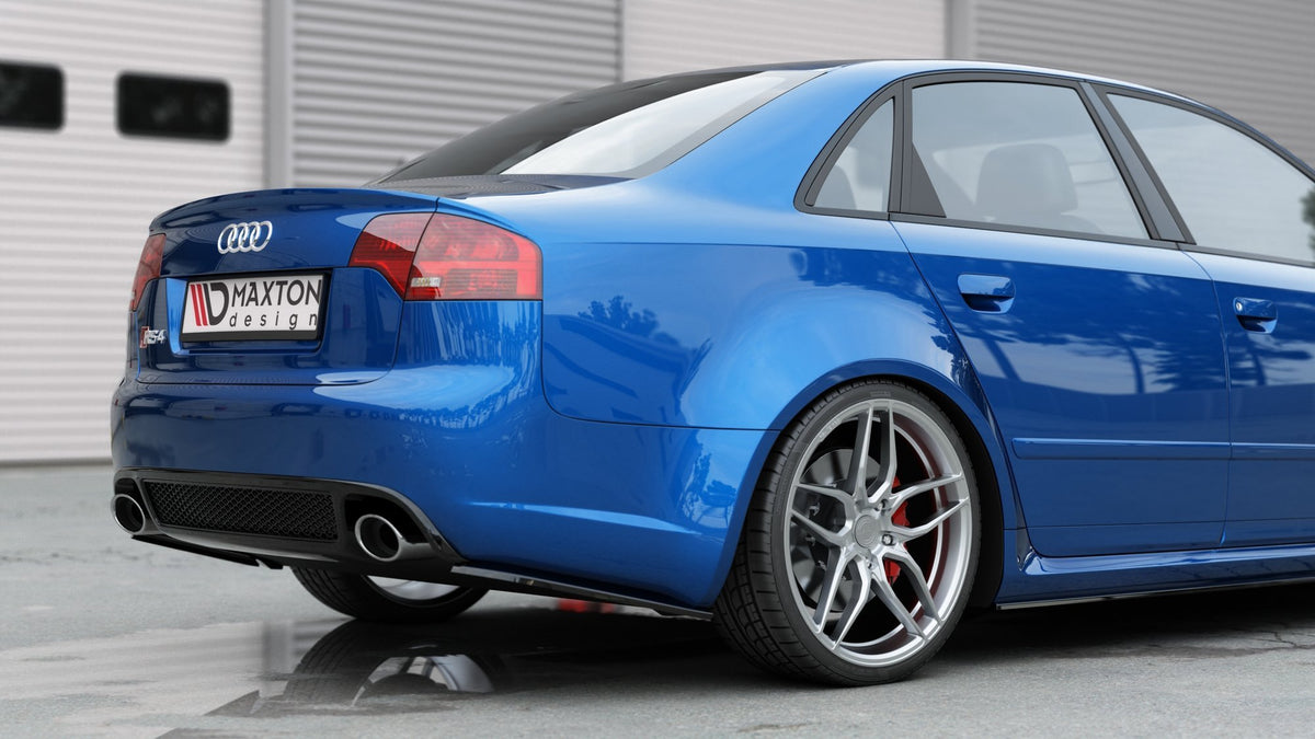 Rear Side Splitters V.1 suitable for Audi RS4 Sedan B7