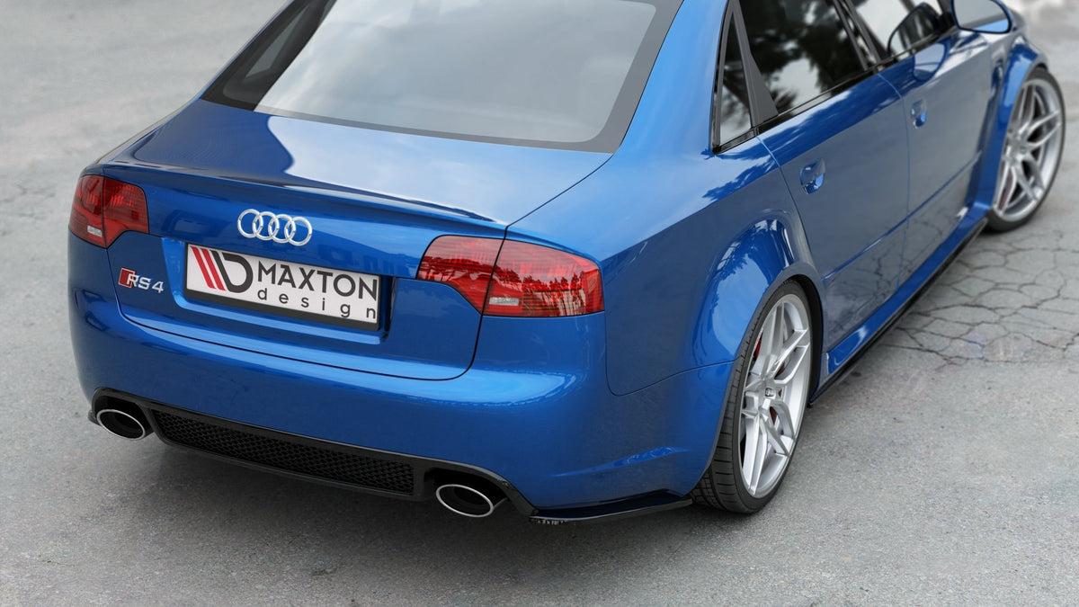 Rear Side Splitters V.1 suitable for Audi RS4 Sedan B7