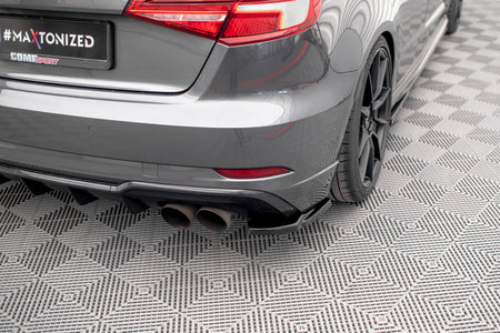 Rear Side Splitters V.1 suitable for Audi S3 Sportback 8V Facelift