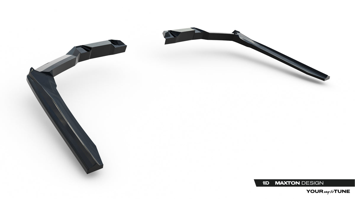 Rear Side Splitters V.1 suitable for BMW 5 / i5 M-Pack Sedan / Touring G60 / G61