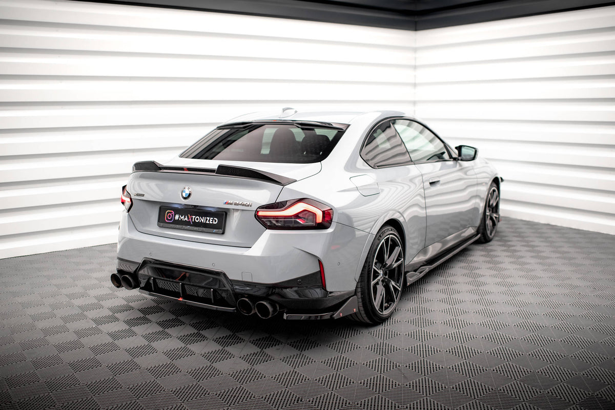 Rear Side Splitters V.2 + Flaps suitable for BMW 2 Coupe M240i G42