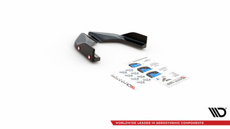 Rear Side Splitters V.2 + Flaps suitable for Volkswagen Golf GTI / GTE Mk8