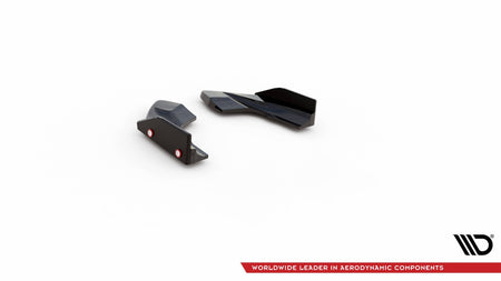 Rear Side Splitters V.2 + Flaps suitable for Volkswagen Golf R Hatchback Mk8 Facelift