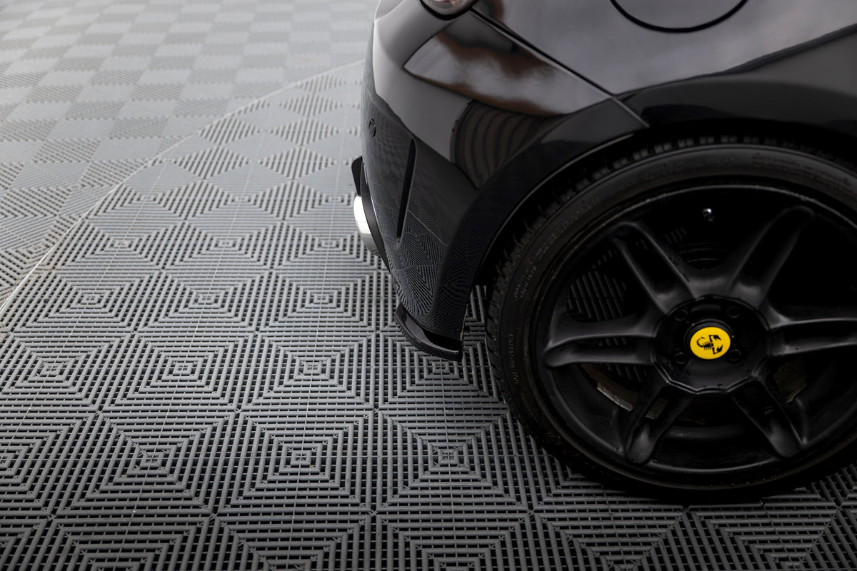 Rear Side Splitters V.2 suitable for Abarth 500 Mk1