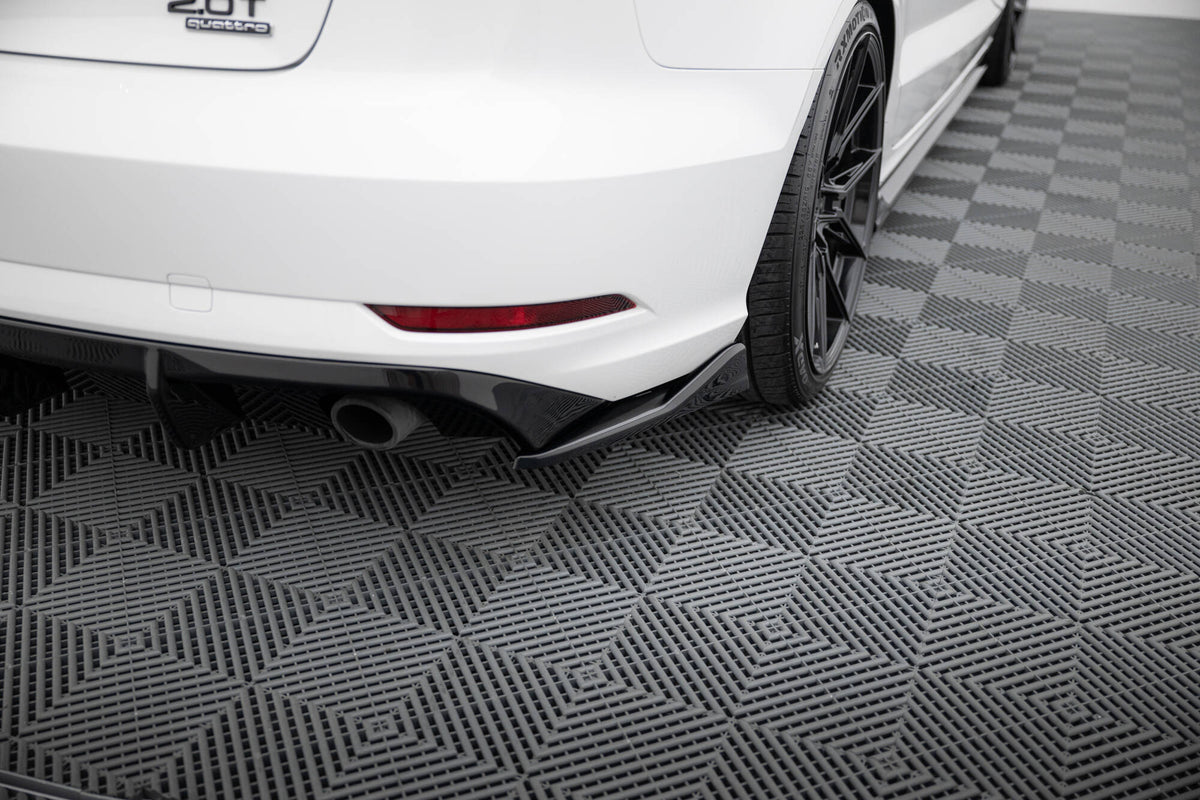 Rear Side Splitters V.2 suitable for Audi A3 Sedan 8V Facelift