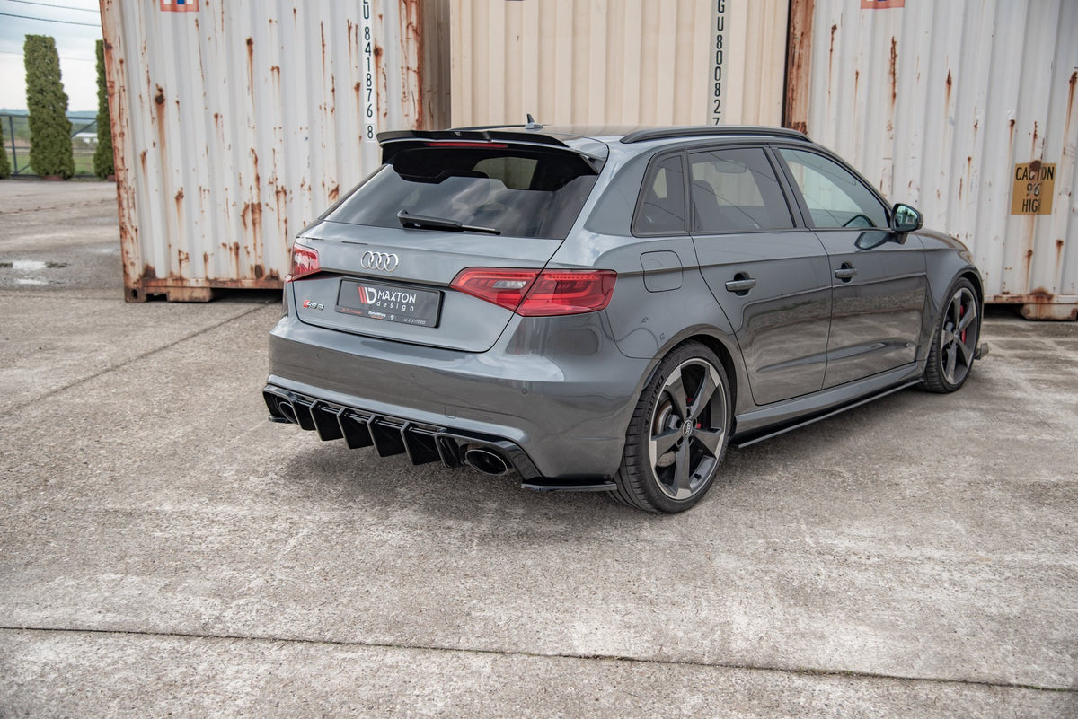 Rear Side Splitters V.2 suitable for Audi RS3 8V Sportback