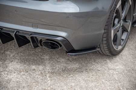 Rear Side Splitters V.2 suitable for Audi RS3 8V Sportback