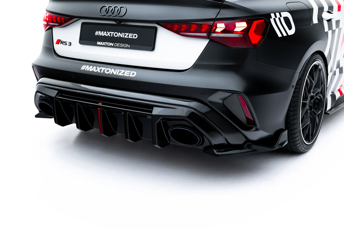 Rear Side Splitters V.2 suitable for Audi RS3 Sedan 8Y Facelift