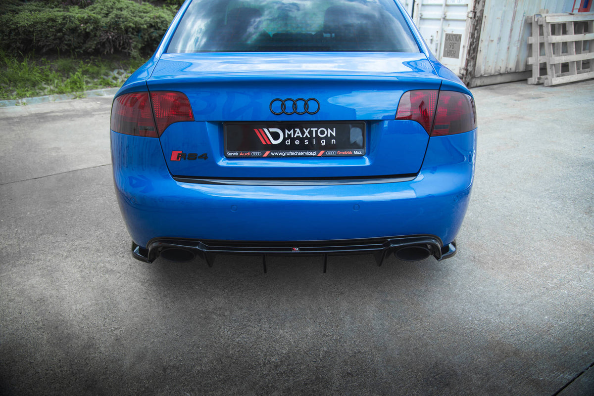 Rear Side Splitters V.2 suitable for Audi RS4 Sedan B7