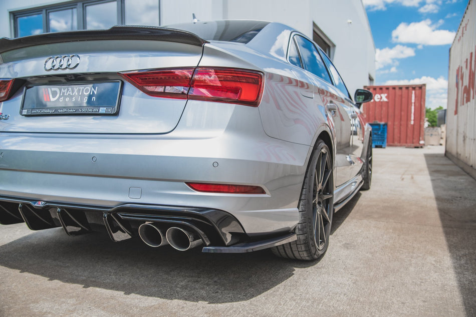 Rear Side Splitters V.2 suitable for Audi S3 Sedan 8V Facelift