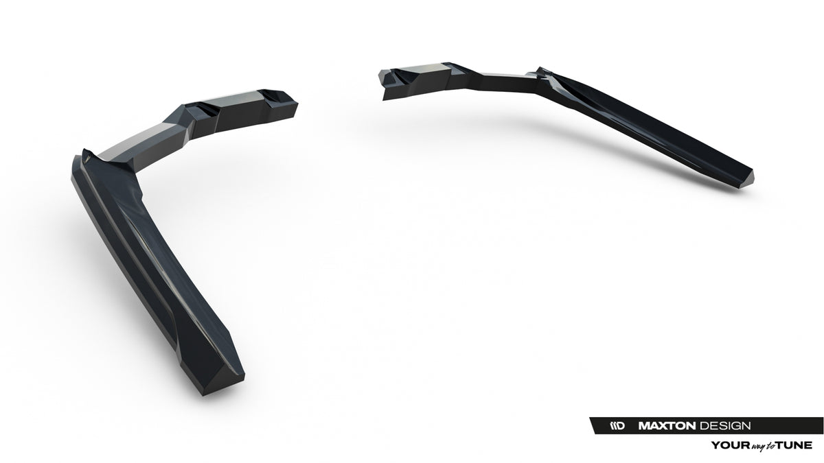 Rear Side Splitters V.2 suitable for BMW 5 / i5 M-Pack Sedan / Touring G60 / G61