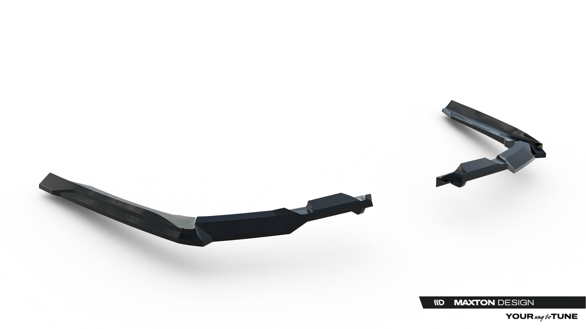 Rear Side Splitters V.2 suitable for BMW 5 / i5 M-Pack Sedan / Touring G60 / G61