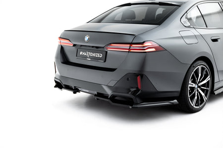 Rear Side Splitters V.2 suitable for BMW 5 / i5 M-Pack Sedan / Touring G60 / G61