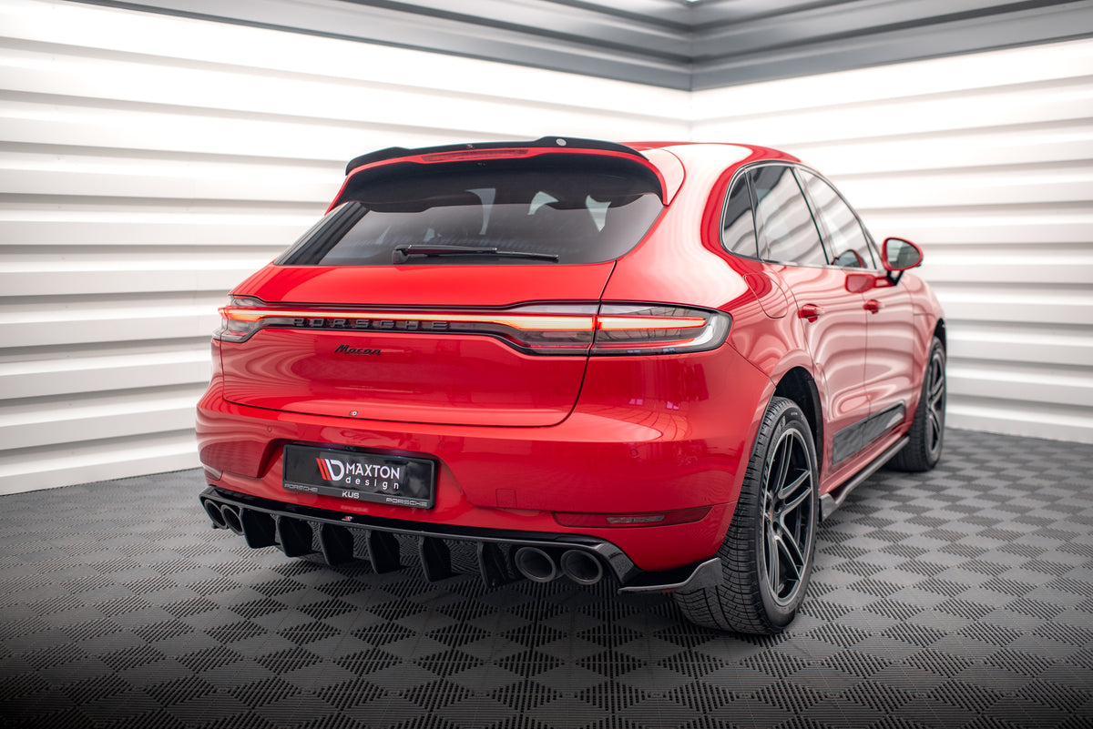 Rear Side Splitters V.2 suitable for Porsche Macan GTS / Sport Design Mk1 Facelift