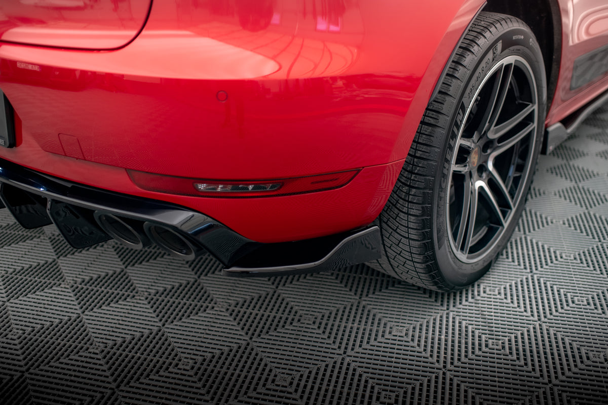 Rear Side Splitters V.2 suitable for Porsche Macan GTS / Sport Design Mk1 Facelift