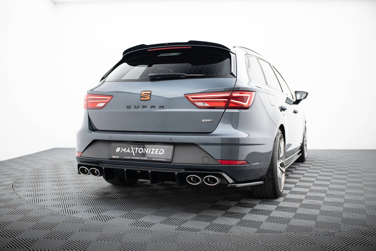 Rear Side Splitters V.2 suitable for Seat Leon Cupra Mk3 FL Sportstourer