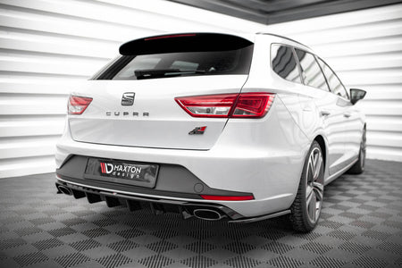 Rear Side Splitters V.2 suitable for Seat Leon Cupra Sportstourer Mk3