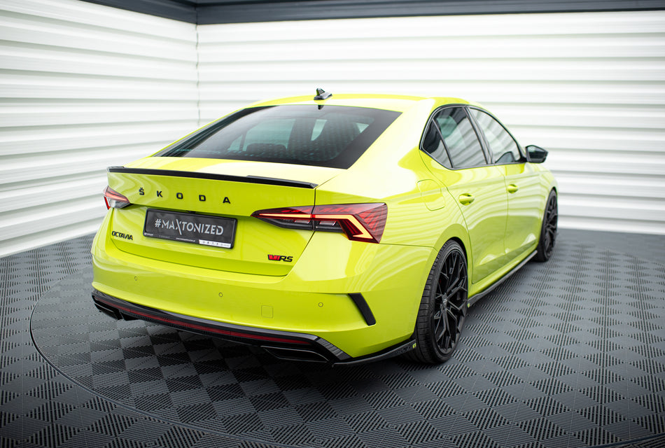 Rear Side Splitters V.2 suitable for Skoda Octavia RS Combi / Liftback Mk4 / Mk4 Facelift
