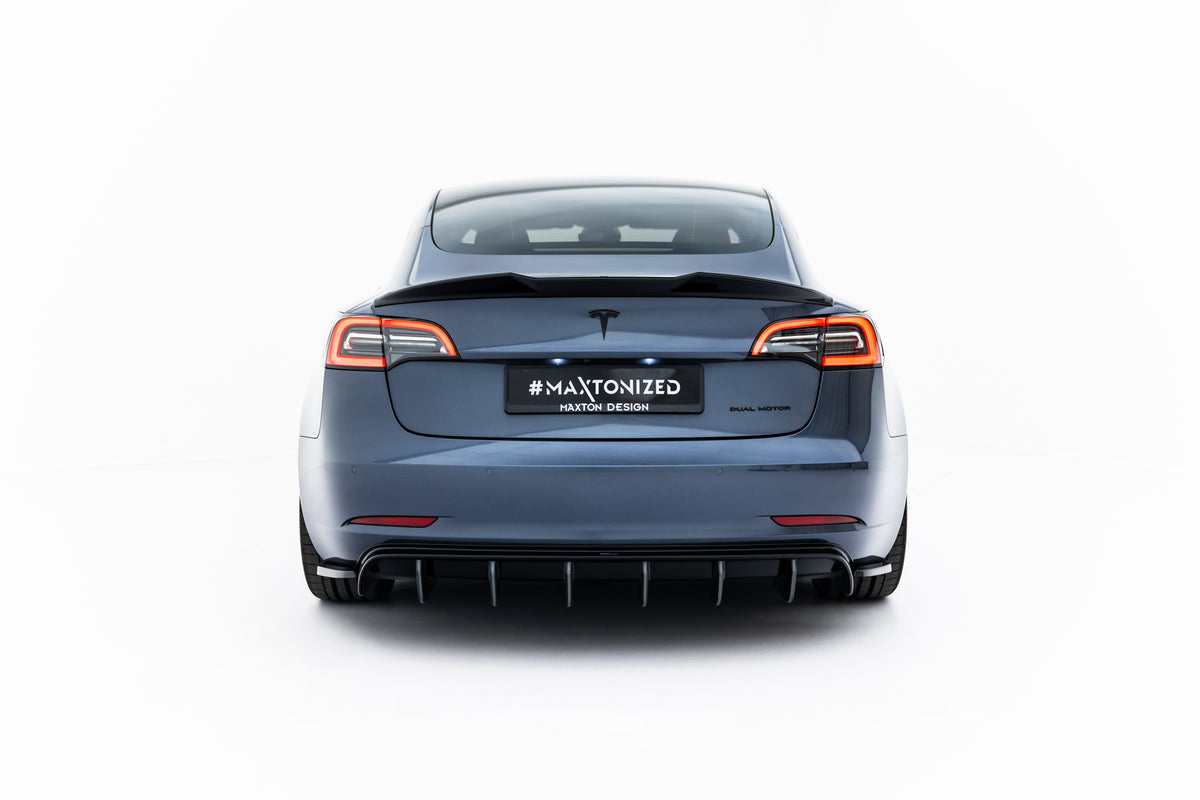 Rear Side Splitters V.2 suitable for Tesla Model 3
