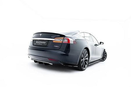 Rear Side Splitters V.2 suitable for Tesla Model S Mk1