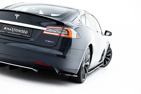 Rear Side Splitters V.2 suitable for Tesla Model S Mk1