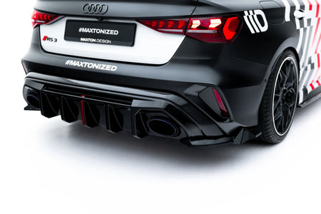 Rear Side Splitters V.3 suitable for Audi RS3 Sedan 8Y Facelift