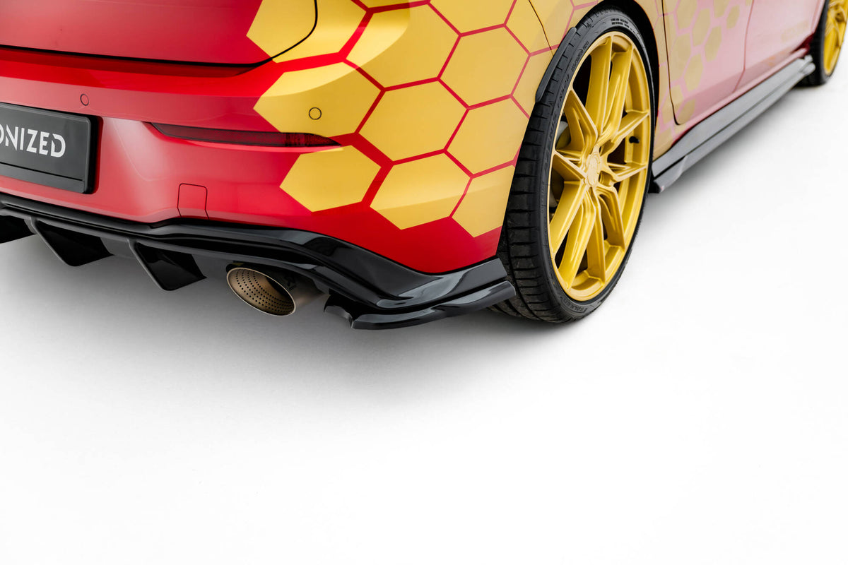 Rear Side Splitters V.3 suitable for Volkswagen Golf GTI Clubsport Mk8 Facelift