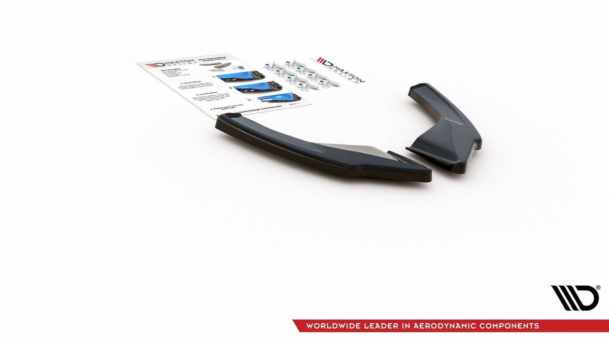 Rear Side Splitters V.3 suitable for Volkswagen Golf GTI Mk8  Fits only with :    VW-GO-8-GTI-RS2G