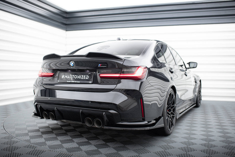 Rear Side Splitters V.4 CSL LOOK suitable for BMW M3 Sedan / Touring G80 / G81