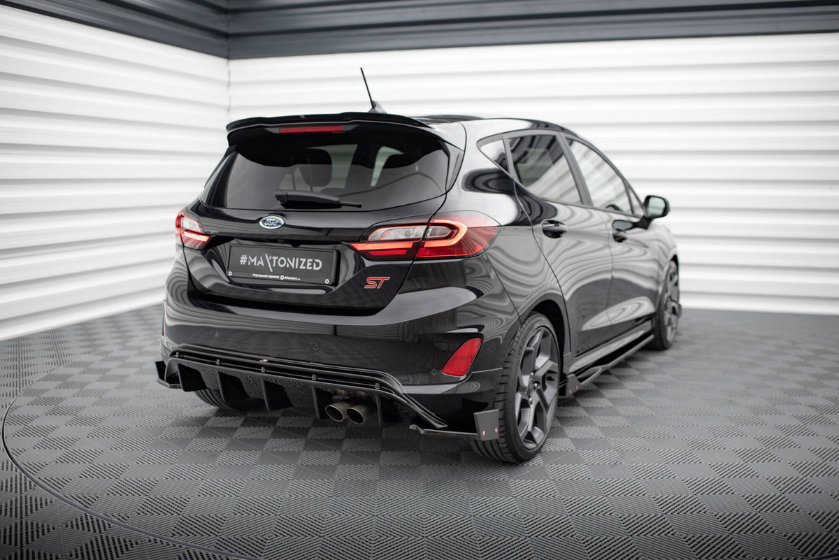 Rear Side Splitters V.4 + Flaps suitable for Ford Fiesta ST Mk8