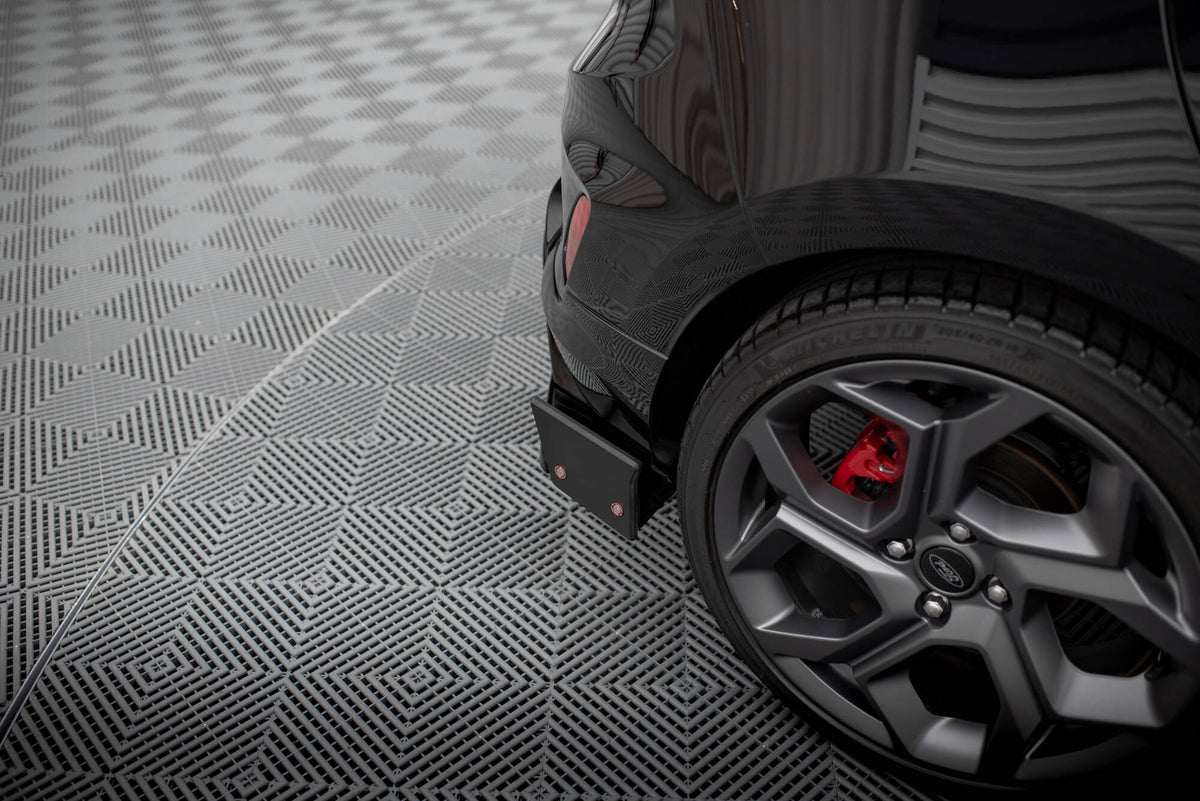 Rear Side Splitters V.4 + Flaps suitable for Ford Fiesta ST Mk8