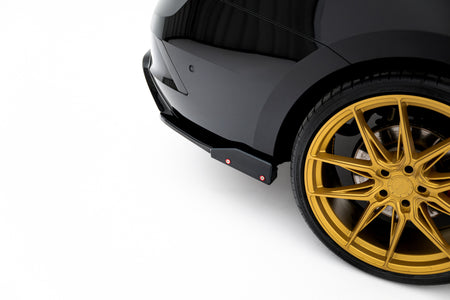 Rear Side Splitters V.4 + Flaps suitable for Skoda Octavia RS Combi / Liftback Mk4 / Mk4 Facelift