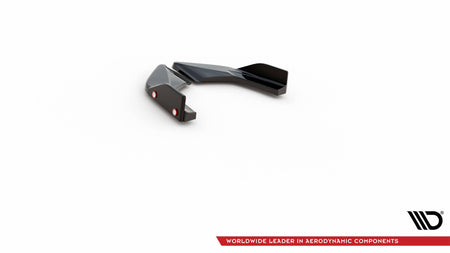 Rear Side Splitters V.4 + Flaps suitable for Volkswagen Golf GTI / GTE Mk8 Fits only with :   VW-GO-8-GTI-RS2