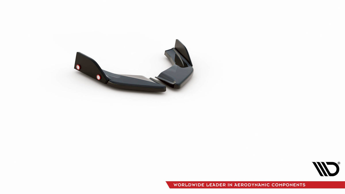 Rear Side Splitters V.4 + Flaps suitable for Volkswagen Golf GTI / GTE Mk8 Fits only with :   VW-GO-8-GTI-RS2