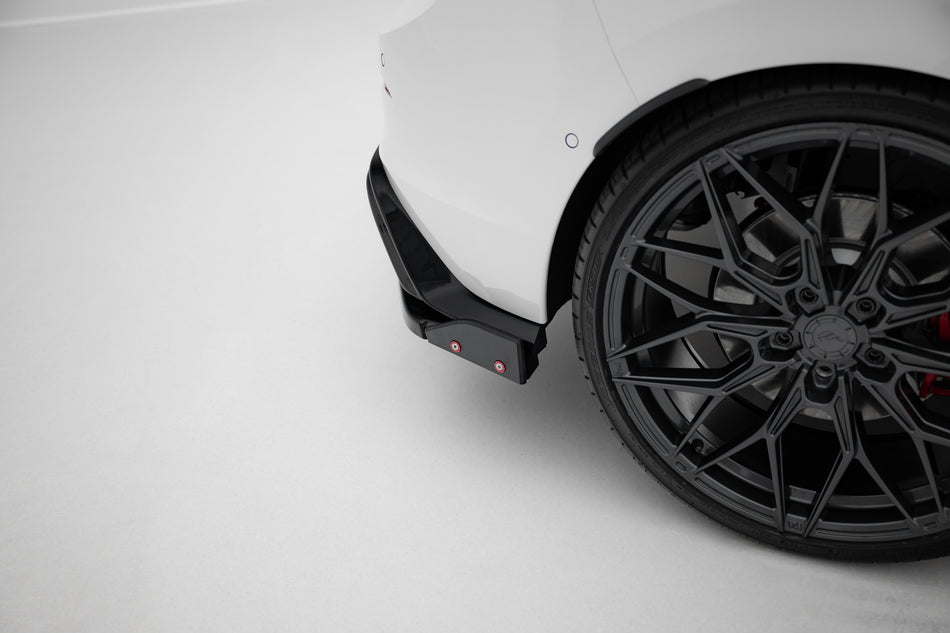 Rear Side Splitters V.4 + Flaps suitable for Volkswagen Golf GTI / GTE Mk8 Fits only with :   VW-GO-8-GTI-RS2