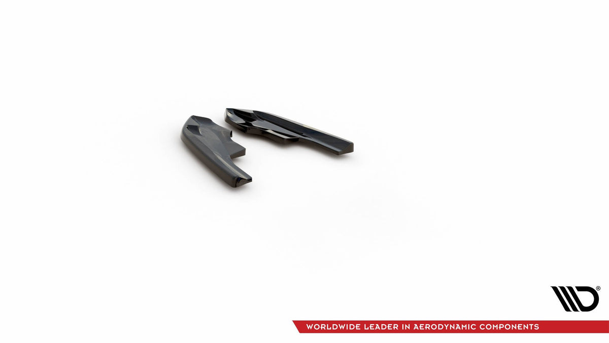 Rear Side Splitters V.4 for suitable for Volkswagen Golf R Hatchback Mk8 Facelift  Fits only with : VW-GO-8-R-RS2.
