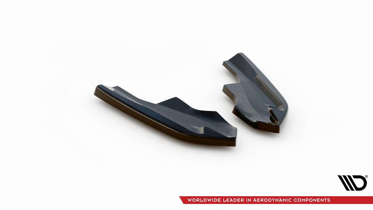 Rear Side Splitters V.4 for suitable for Volkswagen Golf R Hatchback Mk8 Facelift  Fits only with : VW-GO-8-R-RS2.