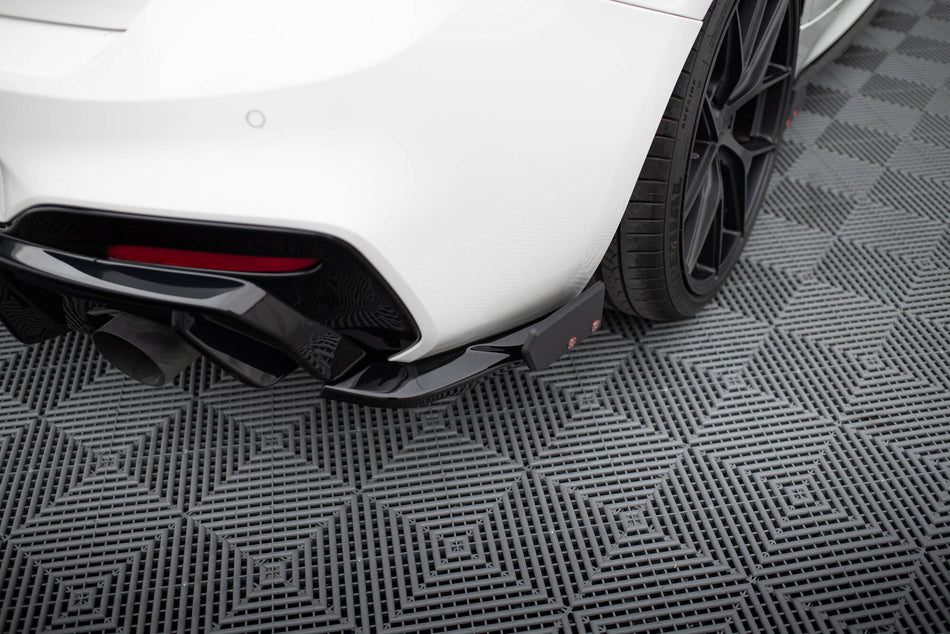 Rear Side Splitters V.5 + Flaps (For Rear Valance V.3) suitable for BMW 1 M-Pack / M140i F20 Facelift