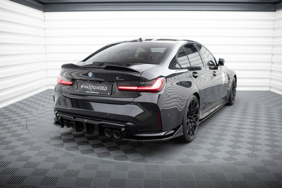 Rear Side Splitters V.6 CSL LOOK (For Rear Valance V.1) suitable for BMW M3 Sedan / Touring G80 / G81