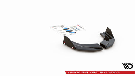 Rear Side Splitters V.6 + Flaps suitable for Hyundai I30 N Mk3 Hatchback
