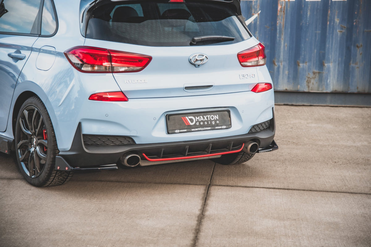 Rear Side Splitters V.6 + Flaps suitable for Hyundai I30 N Mk3 Hatchback