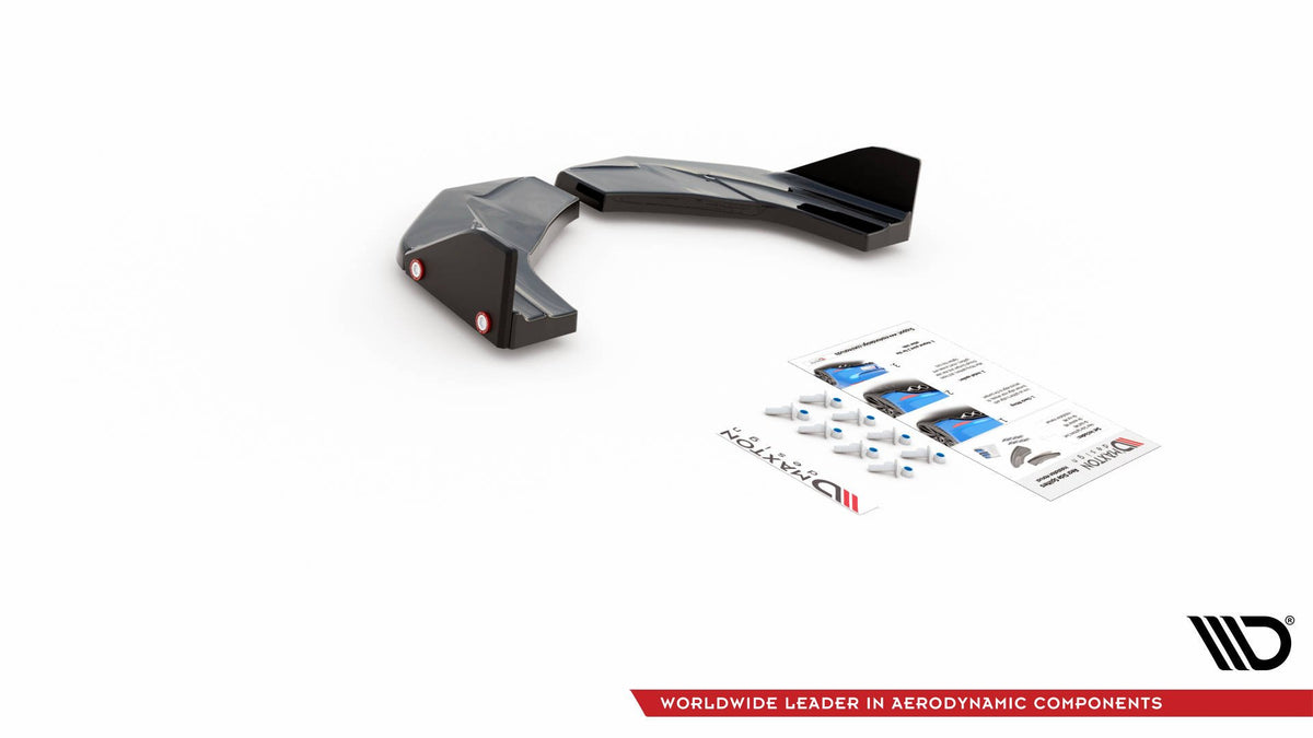 Rear Side Splitters V.7 + Flaps suitable for Hyundai I30 N Mk3 Hatchback