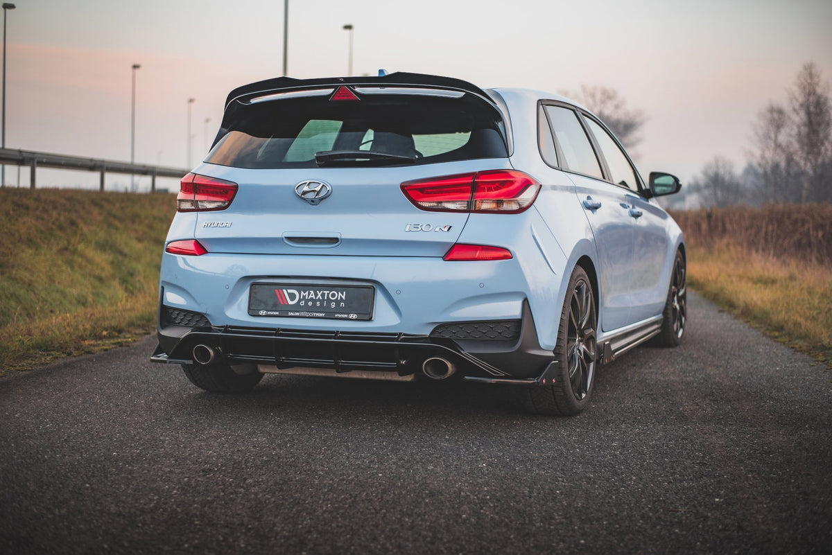Rear Side Splitters V.7 + Flaps suitable for Hyundai I30 N Mk3 Hatchback