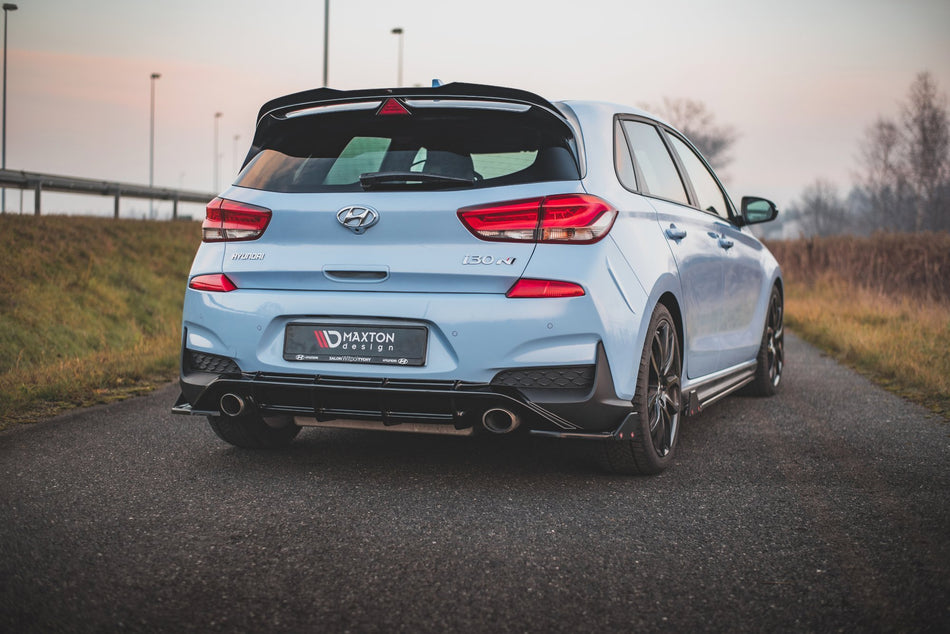 Rear Side Splitters V.7 + Flaps suitable for Hyundai I30 N Mk3 Hatchback