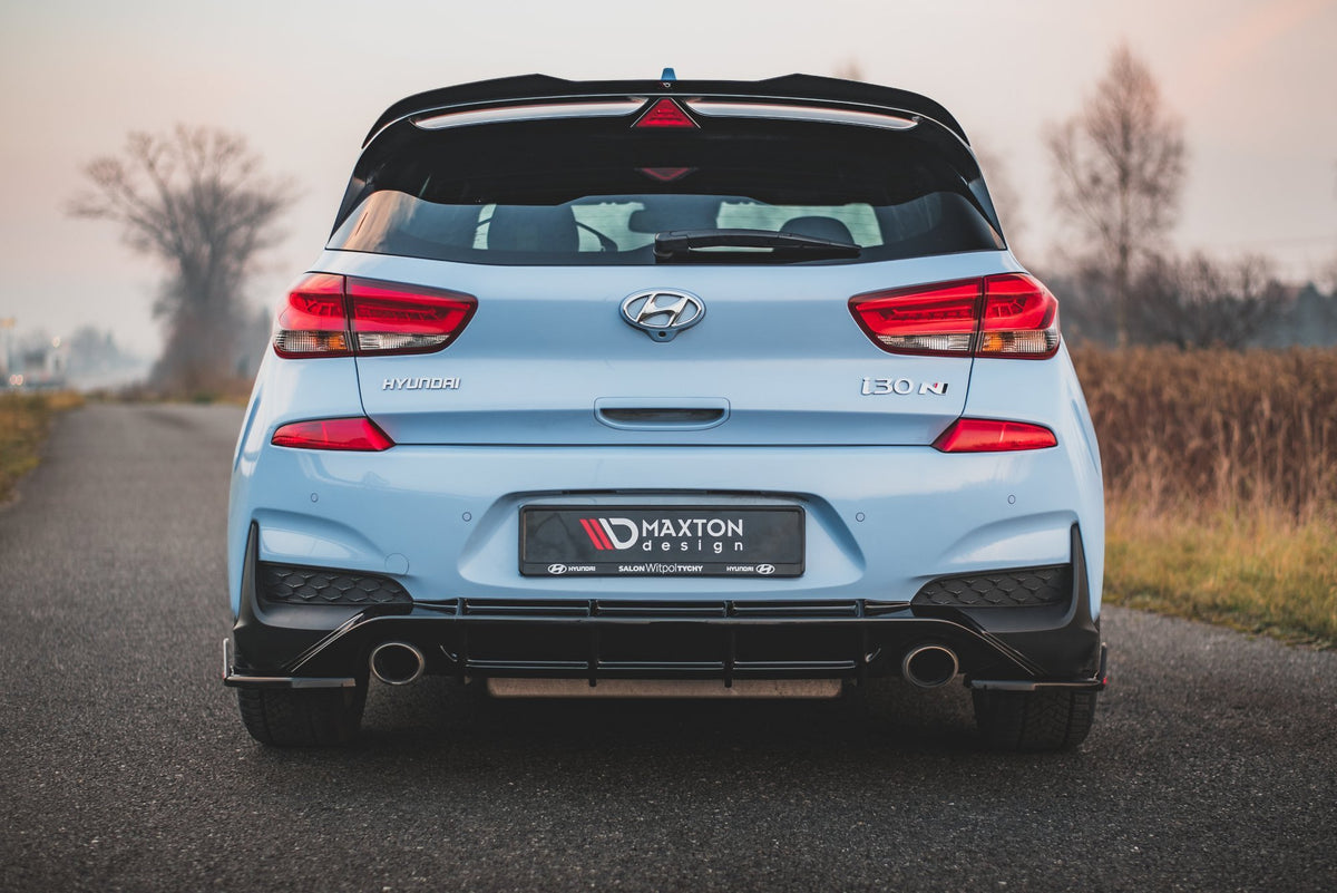 Rear Side Splitters V.7 + Flaps suitable for Hyundai I30 N Mk3 Hatchback