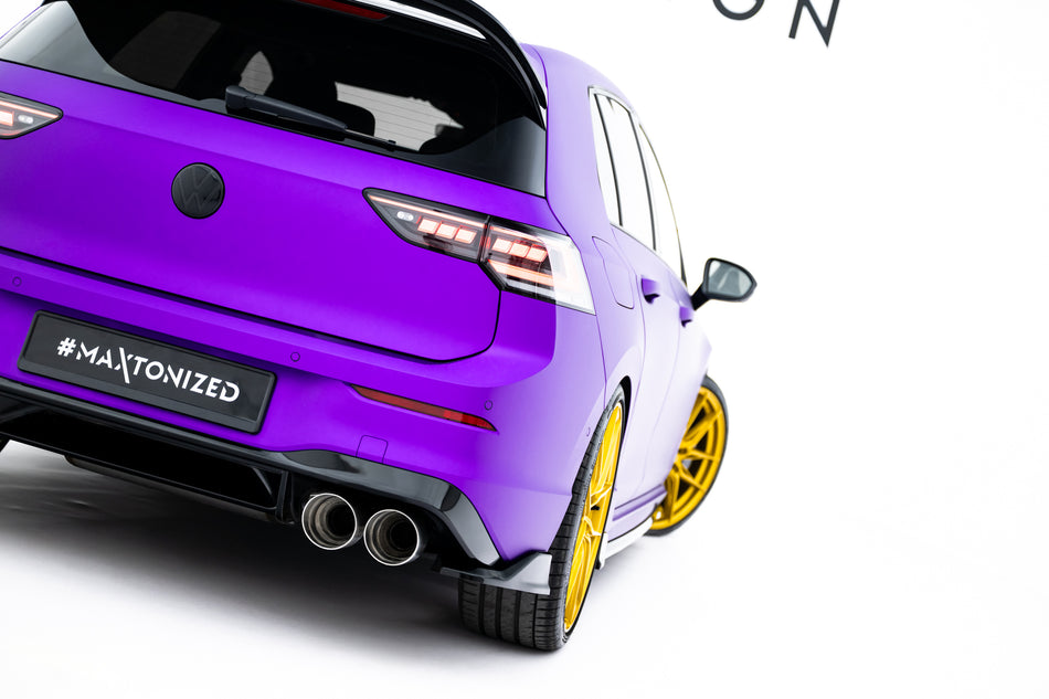 Rear Side Splitters V.7 suitable for Volkswagen Golf R Hatchback Mk8 / Mk8 Facelift