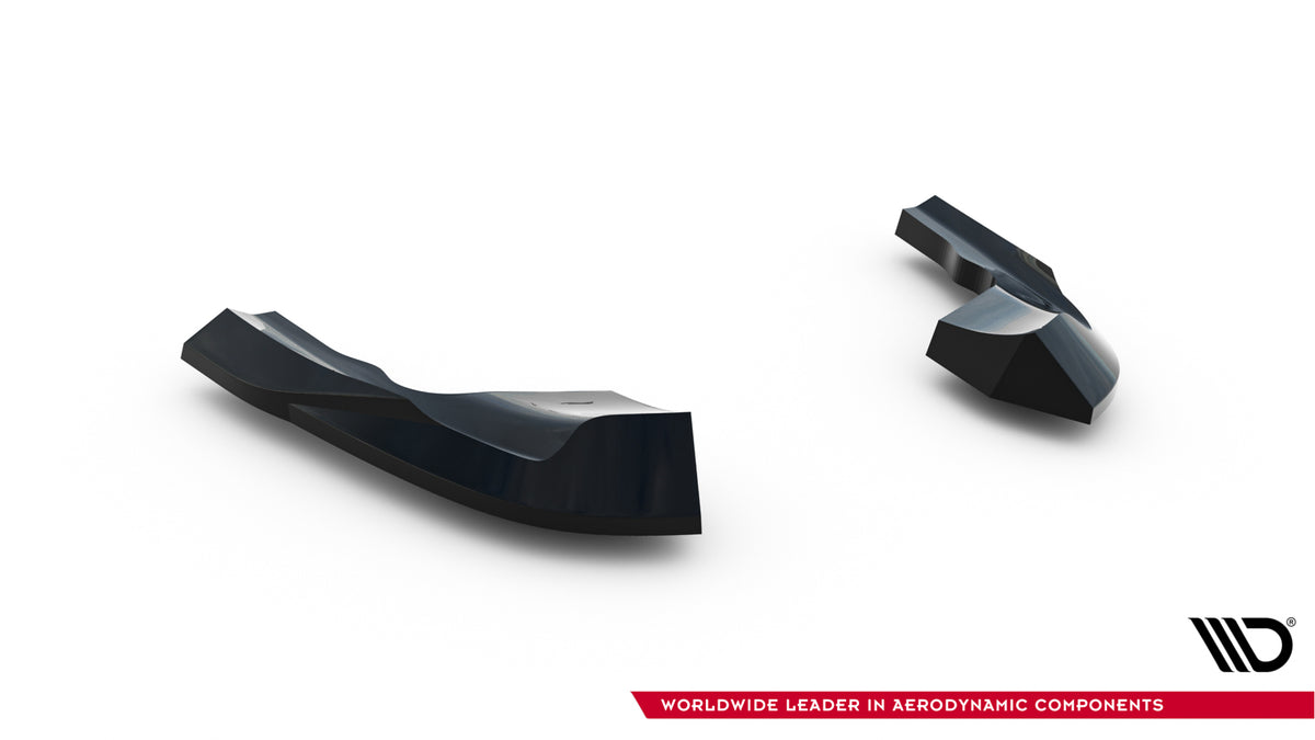 Rear Side Splitters V.8 suitable for Volkswagen Golf R Hatchback Mk8 / Mk8 Facelift