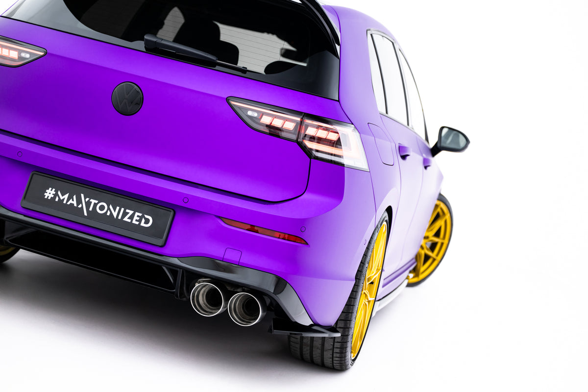 Rear Side Splitters V.8 suitable for Volkswagen Golf R Hatchback Mk8 / Mk8 Facelift