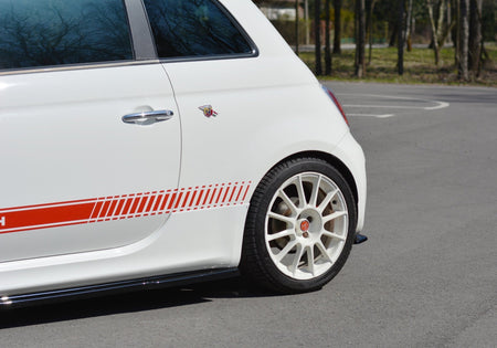 Rear Side Splitters suitable for Abarth 500 Mk1